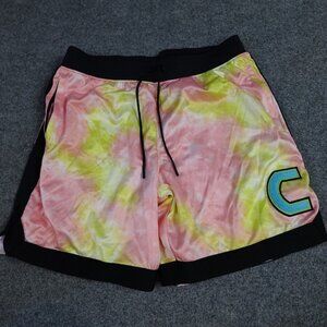 Under Armour Steph Curry Shorts XL Pink Black Tie Dye